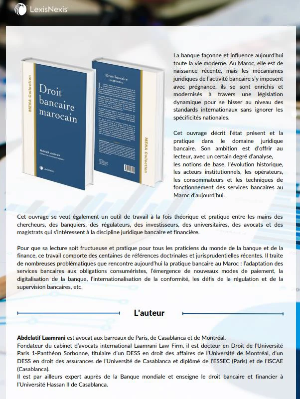 Publication du « Droit bancaire marocain »